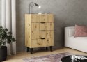 Komoda Scandi 4S SLIM DĄB ARTISAN