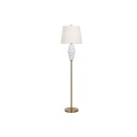 Lampa Stojąca Home ESPRIT Biały Złoty 220 V 43 x 43 x 170 cm