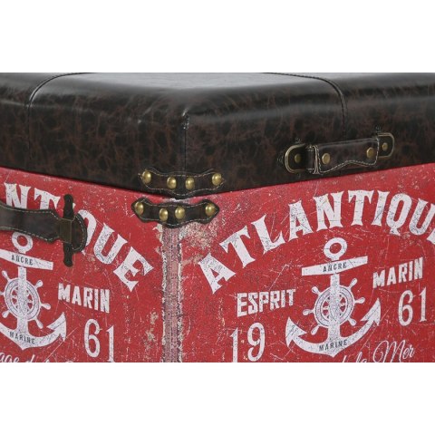 Zestaw dekoracyjnych pudełek Home ESPRIT Brązowy Wielokolorowy Poliuretan Drewno Vintage