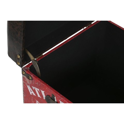 Zestaw dekoracyjnych pudełek Home ESPRIT Brązowy Wielokolorowy Poliuretan Drewno Vintage