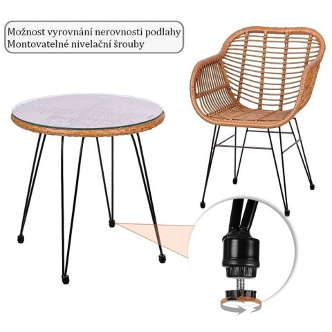 STILISTA Zestaw ogrodowy - krzesło + stół