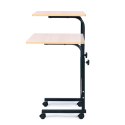 Stolik pod laptopa z kółkami biurko dostawiane do fotela kanapy brązowy ModernHome