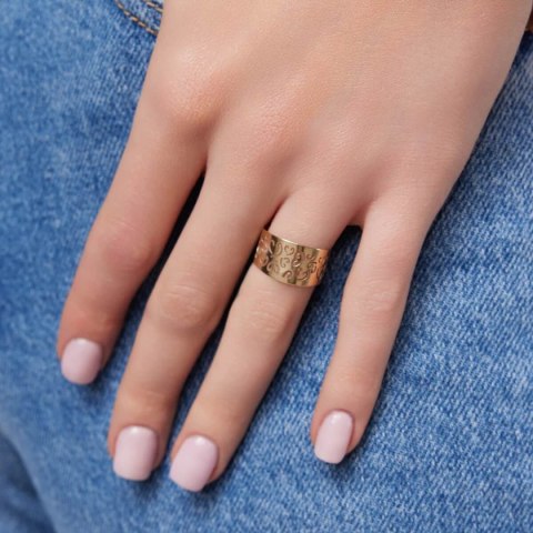 Złoty pierścionek PXC4659