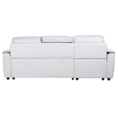 Kanapa z Funkcją Spania Home ESPRIT Jasnoszary Nowoczesny 220 x 153 x 88 cm