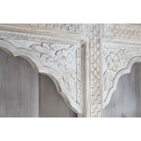 Regał Home ESPRIT Biały Drewno mango Drewno MDF 180 x 40 x 200 cm