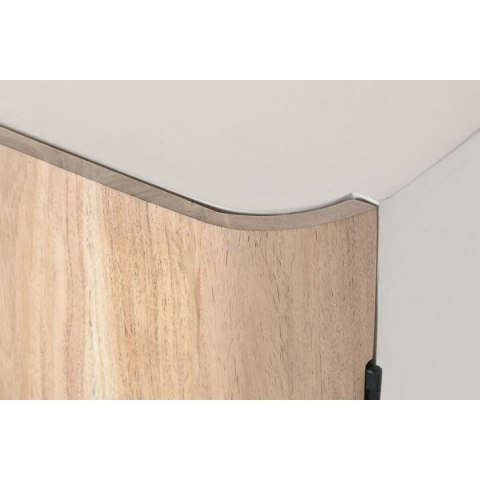 Stojak na Butelki Home ESPRIT Biały Naturalny 85 x 50 x 100 cm