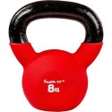 Hantle Kettlebell neoprenowe czerwone - 8 kg