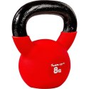 Hantle Kettlebell neoprenowe czerwone - 8 kg