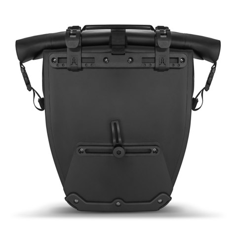 Wodoodporna torba rowerowa sakwa na bagażnik 25l czarny