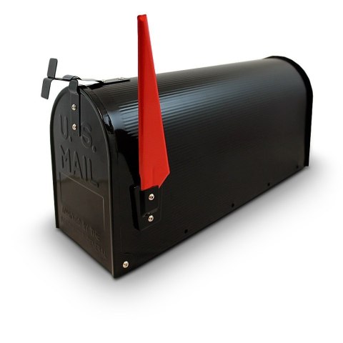 Skrzynka pocztowa Czarna na listy w stylu Amerykańskim + słupek