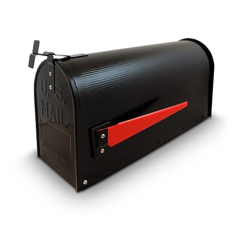 Skrzynka pocztowa Czarna na listy w stylu Amerykańskim + słupek