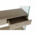 Regał DKD Home Decor 90 x 35 x 180 cm Szkło Naturalny Drewno Przezroczysty Drewno MDF