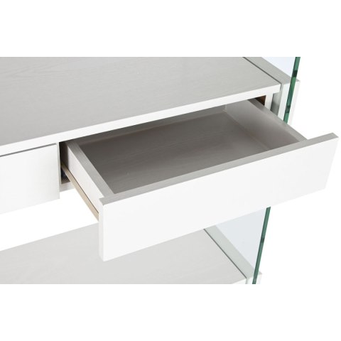 Regał DKD Home Decor Biały Przezroczysty Szkło Drewno MDF 90 x 35 x 180 cm (1)