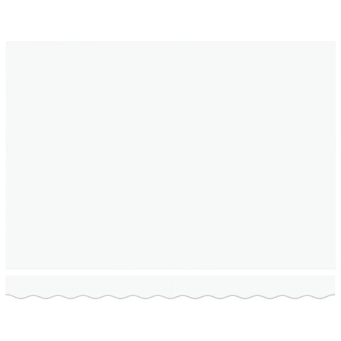 Markiza Automatyczna Chowana Biała 300x250 cm, Materiał na wymianę do ramy 3x2.5 m Biały