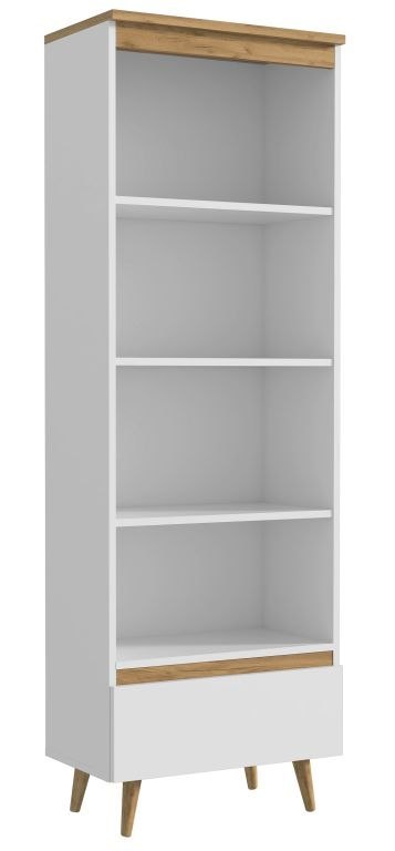 Regał otwarty z półkami do pokoju młodzieżowego