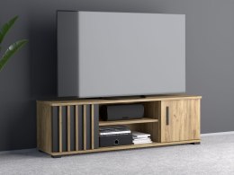 Szafka RTV 140 cm dąb craft z półką i drzwiami komoda