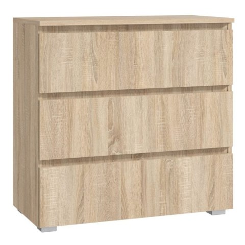 Komoda dąb sonoma 80 cm z szufladami do salonu