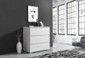 Komoda biała 80 cm z szufladami do salonu