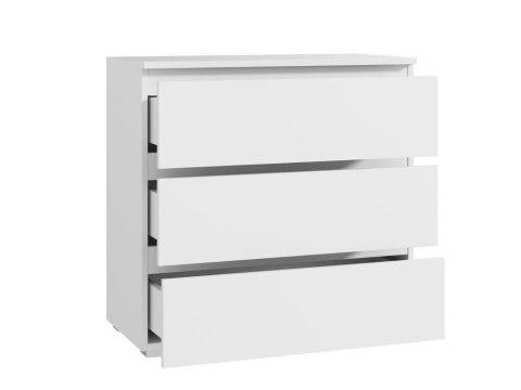 Komoda biała 80 cm z szufladami do salonu