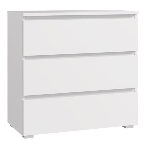 Komoda biała 80 cm z szufladami do salonu