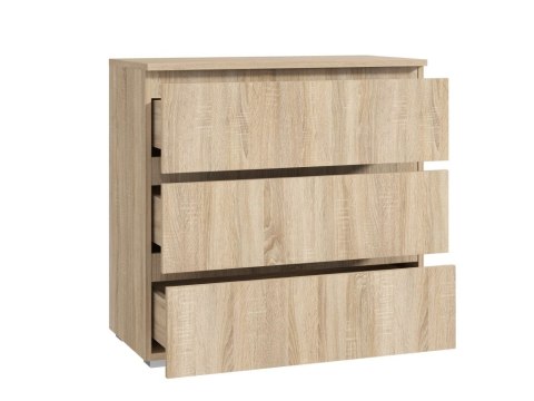 Komoda dąb sonoma 80 cm z szufladami do salonu
