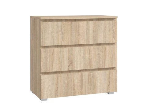 Komoda dąb sonoma 80 cm z szufladami do salonu