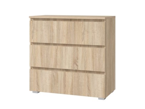Komoda dąb sonoma 80 cm z szufladami do salonu