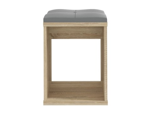 Taboret sonoma z siedziskiem do toaletki kosmetycznej