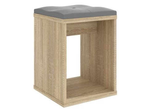 Taboret sonoma z siedziskiem do toaletki kosmetycznej