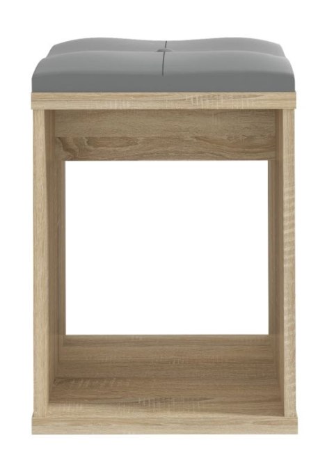 Taboret sonoma z siedziskiem do toaletki kosmetycznej