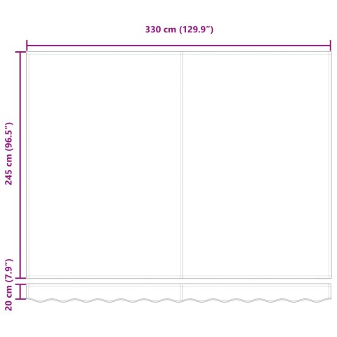 Automatyczna markiza chowana pomarańczowa i brązowa 350x250 cm