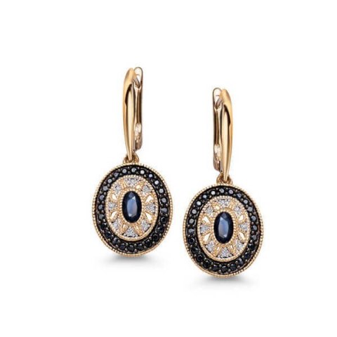 Złote kolczyki KZC5376 - Diament