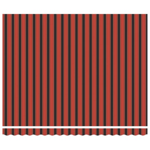 Markiza Ręczna z LED Pomarańczowa i Brązowa 400x300 cm