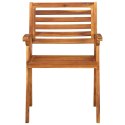 Krzesła ogrodowe, 8 szt., lite drewno akacjowe