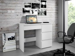 Biurko komputerowe białe z szufladami do nauki i pracy