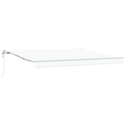 Automatyczna chowana markiza biała 400x350 cm