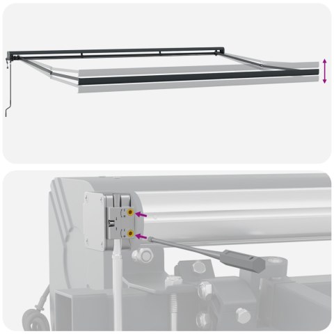 Automatyczna markiza składana czerwona 400x300 cm