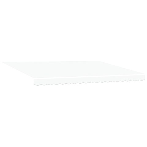 Automatyczna markiza chowana z LED Biała 450x300 cm, Tkanina wymienna do markizy 4.5x3 m Biała