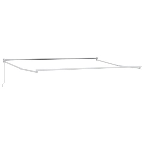 Ręczna Markiza Pomarańczowe i Szare Paski 450x300 cm