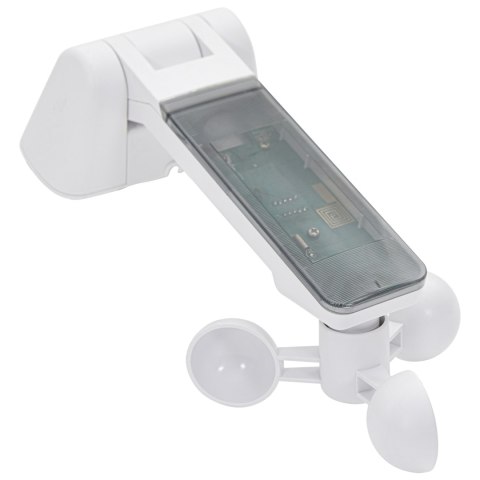 Automatyczna chowana markiza z paskiem LED w kolorze czerwono-białym 450x350 cm