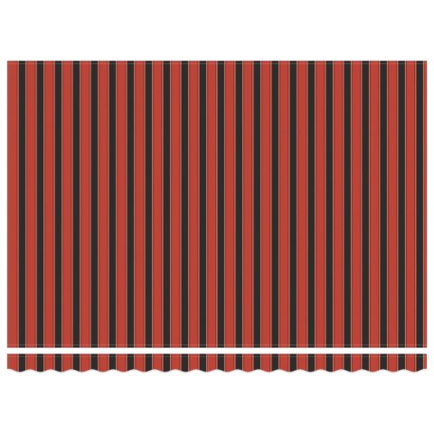 Automatyczna markiza chowana z LED w pomarańczowym i brązowym kolorze 450x350 cm