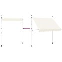 Markiza zwijana ręcznie, 250 cm, kremowa