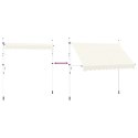 Markiza zwijana ręcznie, 300 cm, kremowa