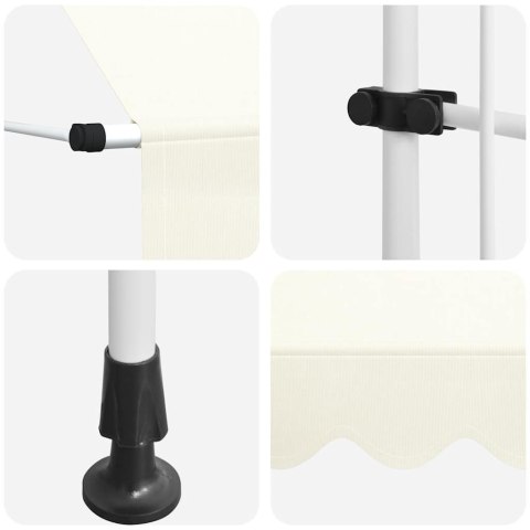 Markiza zwijana ręcznie, 400 cm, kremowa