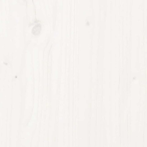 Ogrodowa sofa środkowa, biała, lite drewno sosnowe