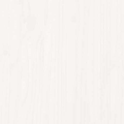 Ogrodowe siedziska środkowe, 2 szt., białe, lite drewno sosnowe