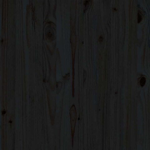 Stołek ogrodowy, 70x70x30 cm, czarny, lite drewno sosnowe