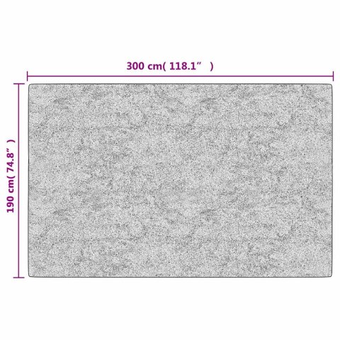 Dywan z możliwością prania, 190x300 cm, beżowy, antypoślizgowy