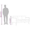 Sofa 3-osobowa, tapicerowana tkaniną, taupe