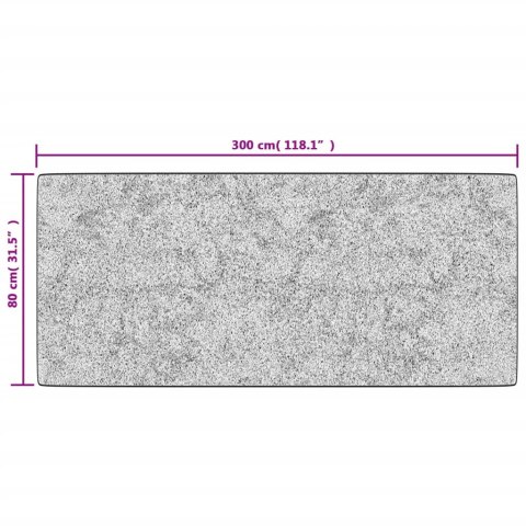 Dywan z możliwością prania, 80x300 cm, kolorowy, antypoślizgowy